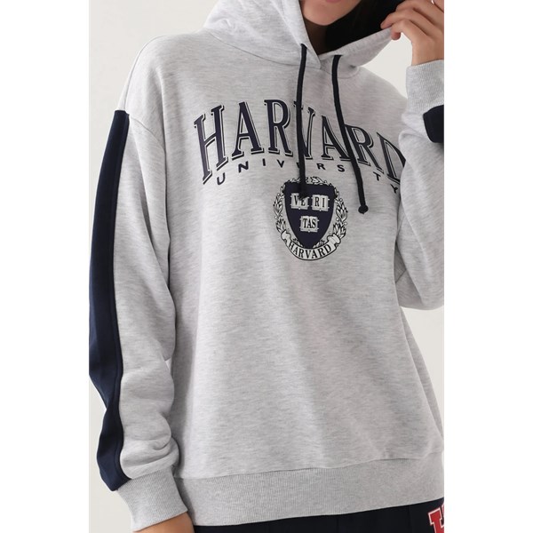 Kadın Sweatshirt HARVARD Eşofman Üst Sweatshirt Ürün Kodu: L1627-k melanj